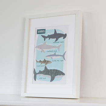 Sharks Children's A4 Print, 5 of 5