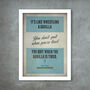 Fausto Coppi Quote Cycling Poster Print, thumbnail 3 of 3