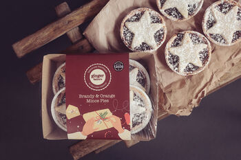 Luxury Brandy And Orange Mince Pies Four Pack, 3 of 5