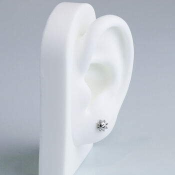 Sterling Silver Sun And Moon Stud Earrings, 5 of 7