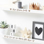 Personalised New Baby Heart Shelf, thumbnail 2 of 4