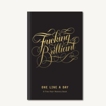 One Line A Day Fucking Brilliant Journal, 4 of 5