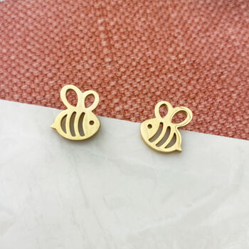 Bee Stud Earrings, 4 of 6