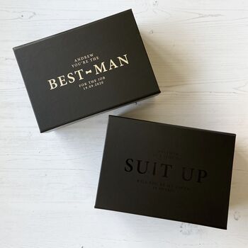 Best Man Groomsman Usher Personalised Gift Box, 2 of 7