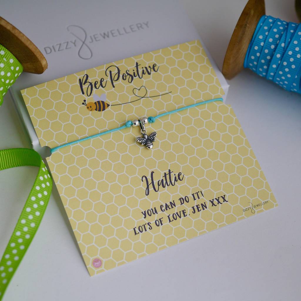 bee positive bracelet