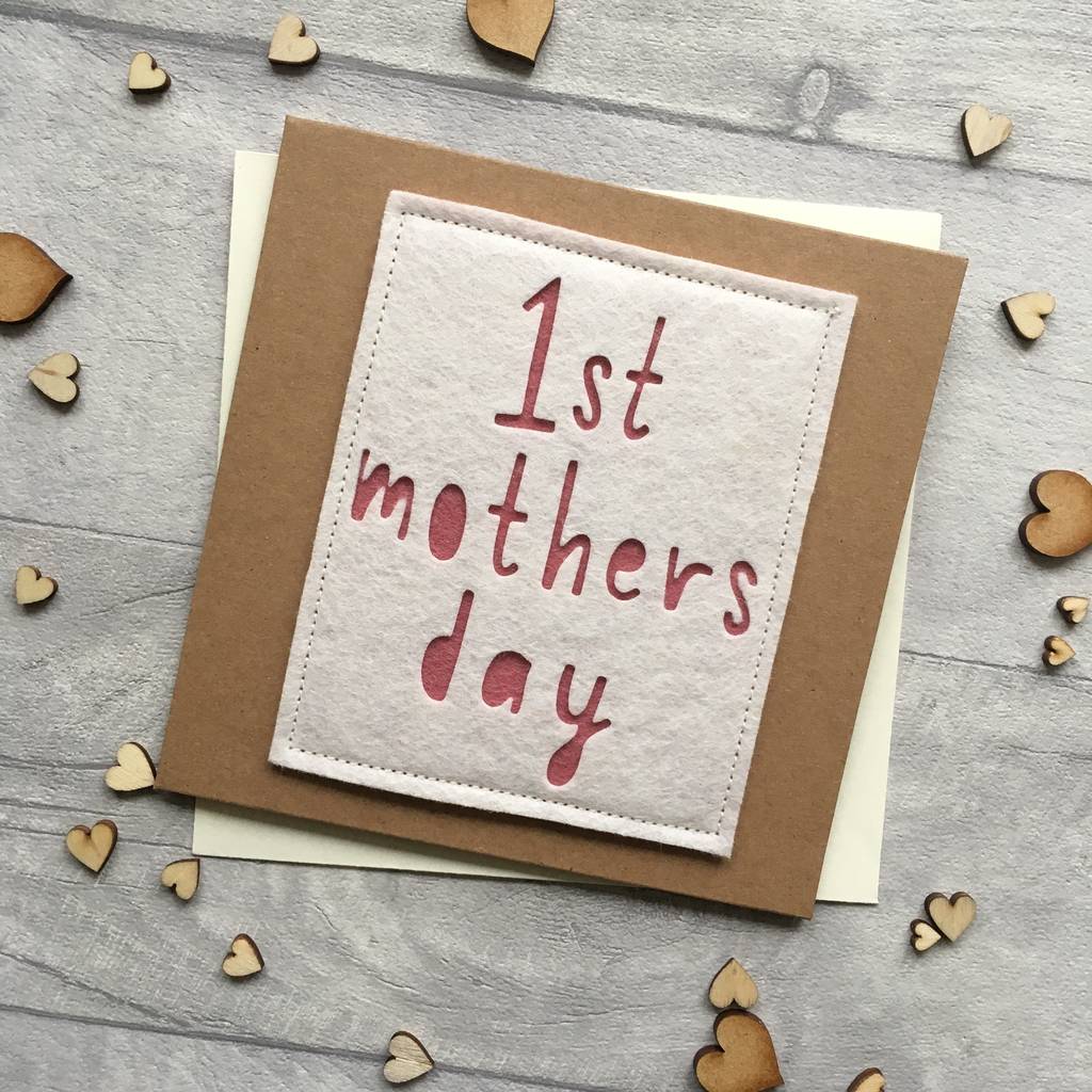 'first mother's day' mother's day card by alphabet bespoke creations ...