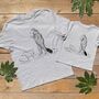 Paddle Boarding Bear And Capybara T Shirt Set, thumbnail 1 of 4