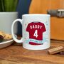 Father's Day Football Strip Mug, thumbnail 3 of 8