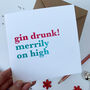 Gin Christmas Card For Her, thumbnail 1 of 2