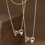 Sterling Silver Cat Pendant Necklace, thumbnail 1 of 6