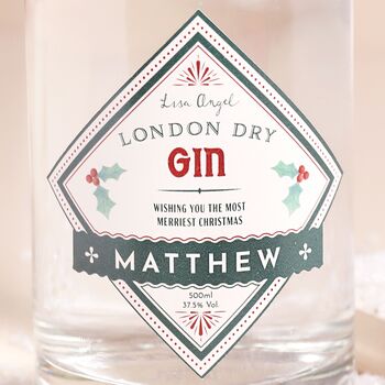 Personalised Festive House Gin, 3 of 4