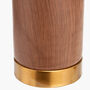 Wood Effect Ceramic Tall Table Lamp, thumbnail 9 of 10