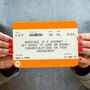 Personalised Train Ticket Engagement Card, thumbnail 1 of 3