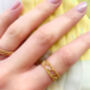 Gold Plated Moon And Star Statement Cassiopeia Ring, thumbnail 1 of 5