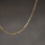 18 K Gold Plated Figaro Chain Necklace, thumbnail 1 of 4