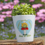 Personalised Frog Couple Plant Pot Gift For Wedding, Engagement Or Valentine's Day, thumbnail 1 of 3