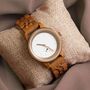 Valencia Women’s Wooden Watch – Natural Wood Timepiece Gift With Personalisation Option, thumbnail 1 of 5