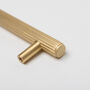 Solid Brass Straight Knurled Handles, thumbnail 7 of 12