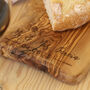 Personalised Irregular Shape Olive Wood Serving Board, thumbnail 2 of 8