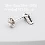 Sterling Silver Extra Tiny Rhombus Cz Stud Earrings, thumbnail 11 of 11