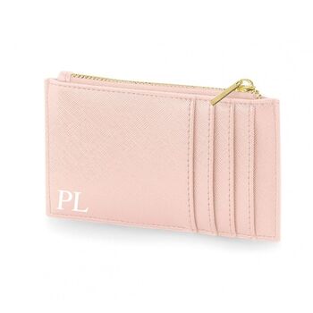 Personalised Saffiano Leather Card Holder Wallet Purse, 4 of 7