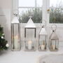 Tall Silver Candle Lantern, thumbnail 5 of 10