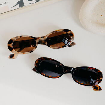 Lomi Oval Vintage Style Sunglasses, 5 of 5
