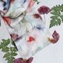 Poppies Double Sided Silk Scarf, thumbnail 4 of 12