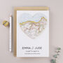 Personalised Map Heart Valentine's Card, thumbnail 3 of 6