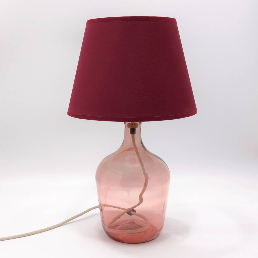 Recycled Glass Bottle Lamp | 36cm | Seven Colours, 1 of 10