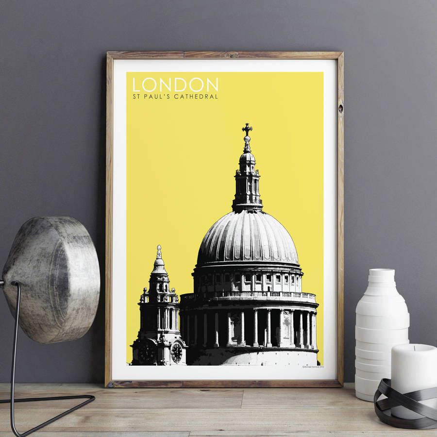 London Travel Print City Prints St Paul's Cathedral By Bronagh Kennedy Art Prints
