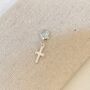 Sterling Silver Cross Charm, thumbnail 3 of 3