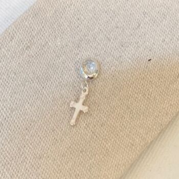 Sterling Silver Cross Charm, 3 of 3