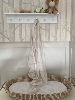 Seashell Large Swaddle Muslin, 7 of 11