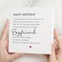 Personalised Romantic Poem Birthday Card For Boyfriend, thumbnail 1 of 7