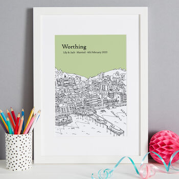 Personalised Worthing Print, 2 of 11