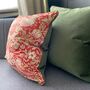 Indian Red Strawberry Thief Morris 18' Cushion Cover, thumbnail 5 of 5