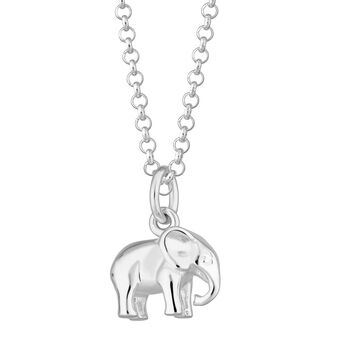 Children's Sterling Silver Elephant Necklace, 6 of 6
