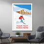 Personalised Female Skier Art Print, thumbnail 3 of 7