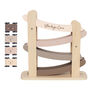 Personalised Wooden Natural Car Roller Toy With Cars, thumbnail 6 of 6