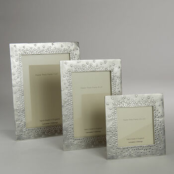 Floating Hearts Pewter Photo Frame, 3 of 9
