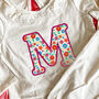 Personalised Childrens Frilly Initial Pyjamas, thumbnail 2 of 5