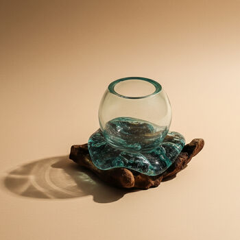 Molten Glass Decorative Bowl, Fruit Bowl And Terrarium, 6 of 9