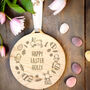 Personalised Happy Easter Wooden Decoration, thumbnail 1 of 5