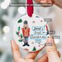 Personalised Baby First Christmas Bauble 2025, thumbnail 2 of 7