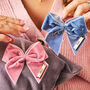 Baby's First Christmas Velvet Bow Decoration, thumbnail 2 of 4