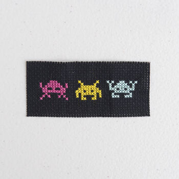 Space Invaders Cross Stitch Cmyk, 5 of 8