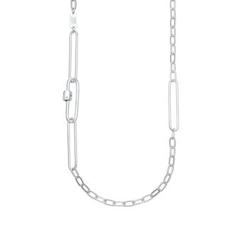 Mismatched Long Link Carabiner Chain Necklace, 5 of 5