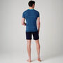 Men's 'Ultramarine' Bamboo Short Pyjama Set, thumbnail 3 of 7