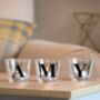 Personalised Letter Glass Votive, thumbnail 1 of 3